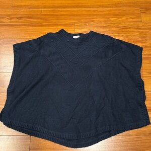 Loft poncho sweater, GUC. Navy color